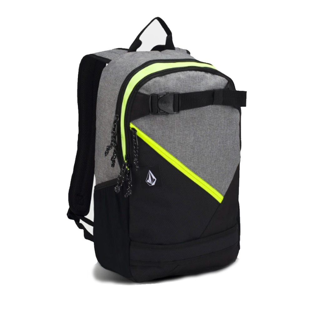 Volcom Gray and Neon Yellow Accent Backpack